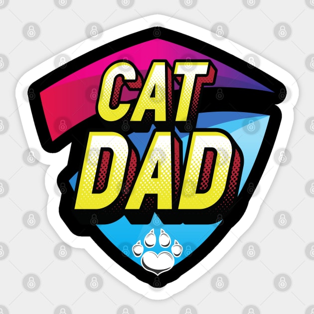 Cat Dad Cat Father Best Cat Dad Ever Sticker by Barts Arts